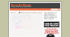 Desktop Screenshot of guitarkitbuilder.com